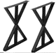 Industrial-Grade Wrought Iron Table Legs