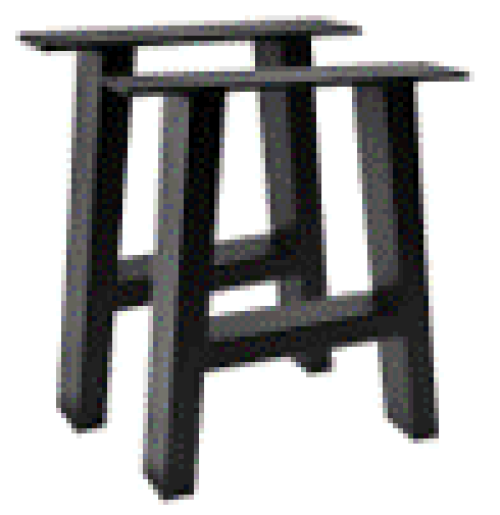 Anti-Wobble Wrought Iron Table Legs
